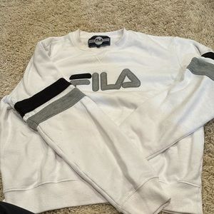Fila white large sweatshirt